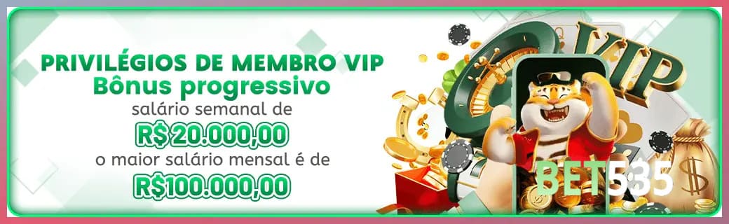 BET535 bônus — cashback 15 por cento e níveis VIP